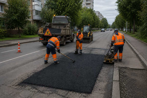 Ремонт асфальтового покрытия в Новосибирске